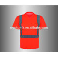 Camiseta de seguridad con cuello en V de alta visibilidad